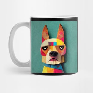 Friendly multi-colored dog to brighten your day. Mug